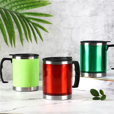 Tazas de café heladas de plástico reutilizables