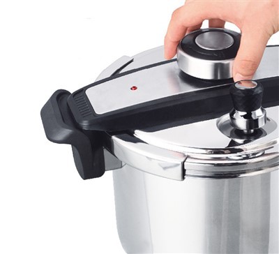 Olla a presión de acero inoxidable de precio barato de alta calidad con impresión de logotipo